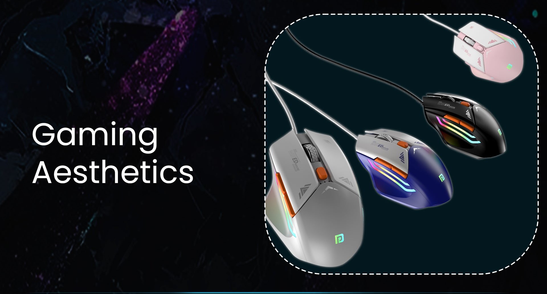 Portronics Vader Wired Gaming Mouse with 6 Button Design, RGB Lighting ...